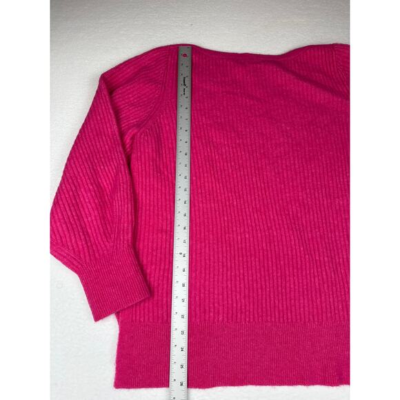 Athleta layover merino wool tulip pink women’s large - Picture 13 of 16